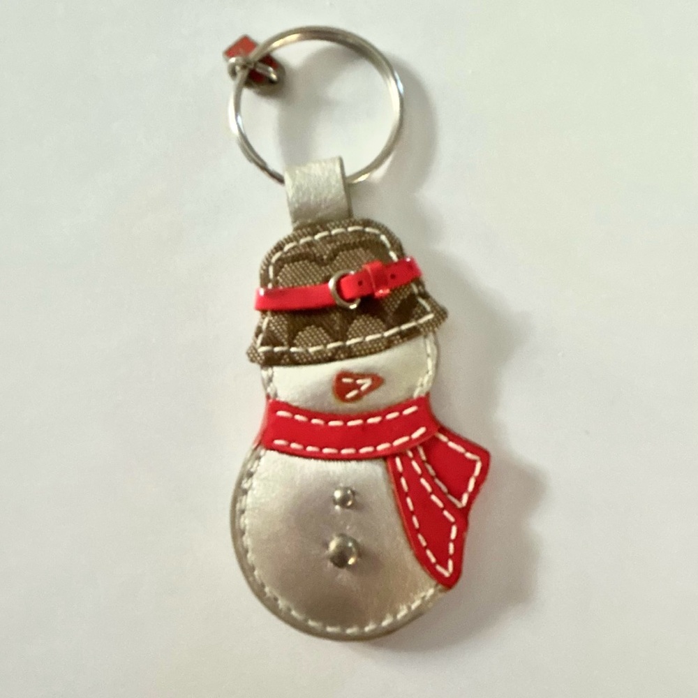 COACH Snowman Keychain